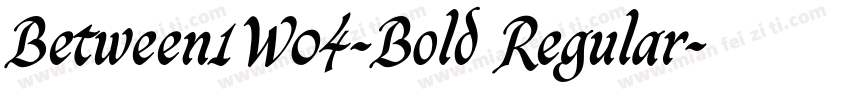 Between1W04-Bold Regular字体转换